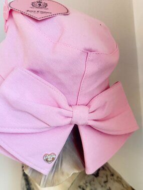 Juicy Couture Floppy Woven Sunhat with Pink Tassels Juicy Couture | Accessories | Juicy Couture Floppy Woven  main image 3